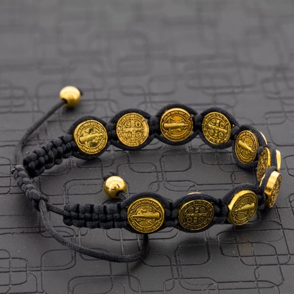 Benedictine Bracelet-  Adjustable - Includes 3 bracelets- one each style - Picture 6 of 13